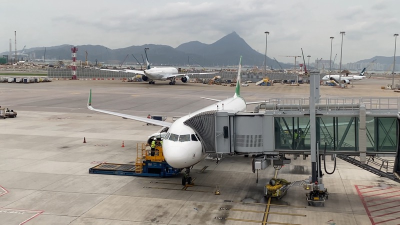 eva航空で香港から台北